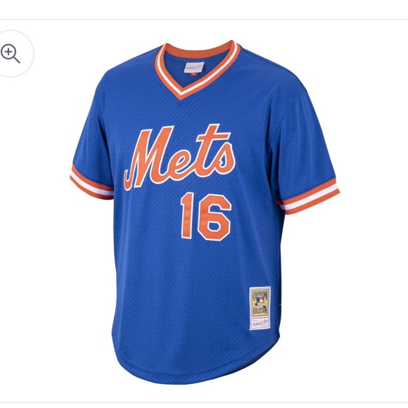 Mitchell & Ness Men's MLB Authentic Bp Jersey - Mets 1986 Dwight Gooden